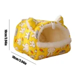 Cozy Guinea Pig House Hamster Bed for Small Pets 6 | PricZone