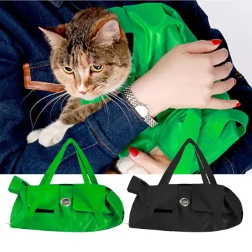 Foldable Cat Carrier Bag with Strap for Travel 2