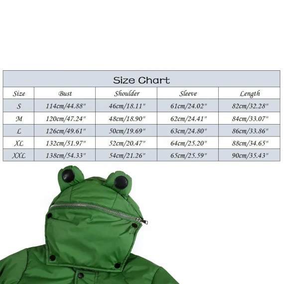 Cute Frog Hooded Down Jacket for Women 6 | PricZone