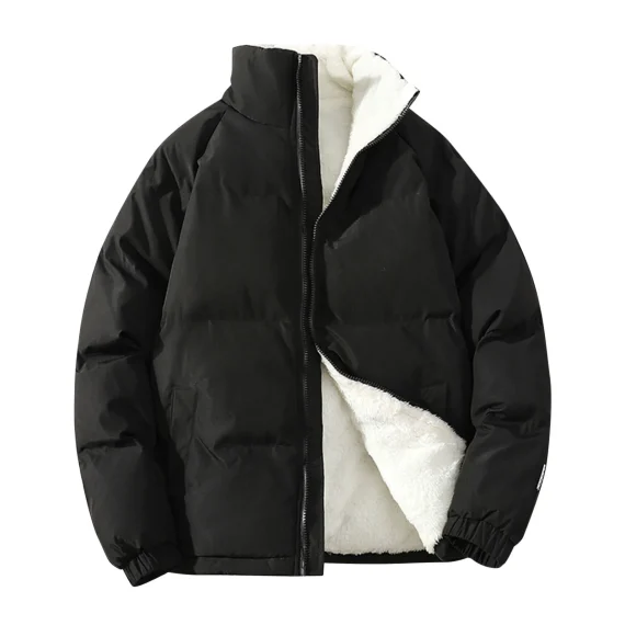 Thick Mens Padded Winter Jacket Warm Fleece Coat 2 | PricZone