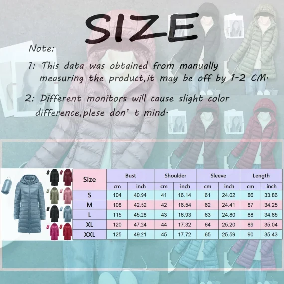 Winter Womens Korean Slim Hooded Parka Jacket 5 | PricZone