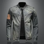 Vintage Slim Fit Denim Jacket for Men 1 | PricZone