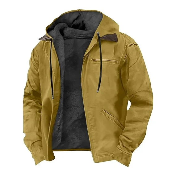 Fleece Lined Hooded Winter Jacket Thick Coat 4 | PricZone