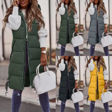 Winter Fashion Womens Hooded Thick Cotton Parka 1