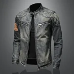 Vintage Slim Fit Denim Jacket for Men 3 | PricZone