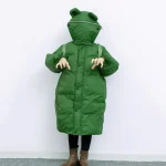 Cute Frog Hooded Down Jacket for Women 4 | PricZone