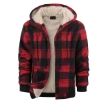 Plaid Hooded Jacket Winter Fall Oversized Coat 3 | PricZone