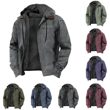 Fleece Lined Hooded Winter Jacket Thick Coat 2