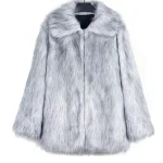 Winter Coat Long Sleeve Lapel Faux Fur Jacket 2 | PricZone