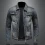 Vintage Denim Jacket Slim Fit Zip-Up Cotton Coat