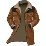 Winter Suede Jacket Medium Long Retro Coat 5 | PricZone