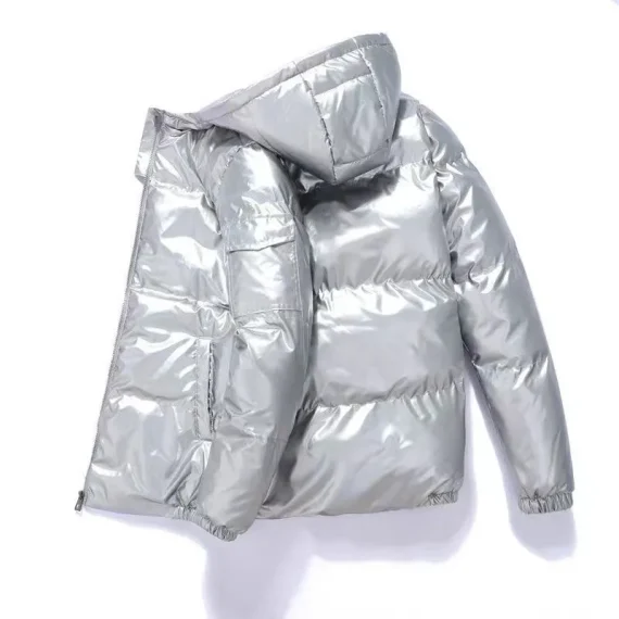 Winter Shiny Hooded Puffer Jacket Warm Stylish 3 | PricZone