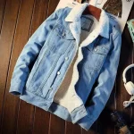 Fleece Lined Denim Trucker Jacket Winter Coat 1 | PricZone