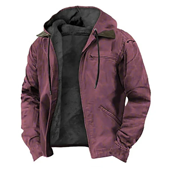 Fleece Lined Hooded Winter Jacket Thick Coat 3 | PricZone