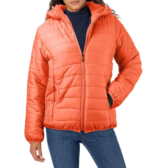 Lightweight Womens Hooded Puffer Jacket Quilted Coat 5 | PricZone