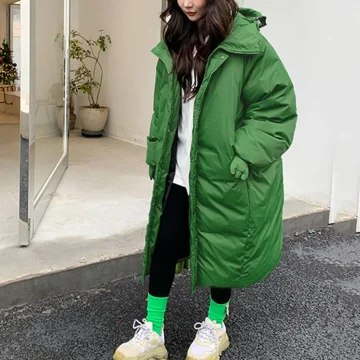 Cute Frog Hooded Down Jacket for Women 2