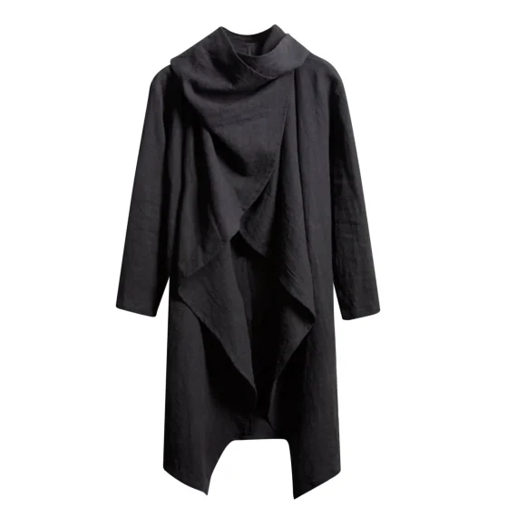 Vintage Mens Trench Coat Long Sleeve Cloak Jacket 5 | PricZone