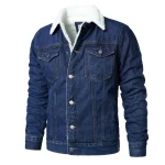 High Quality Slim Fit Mens Light Blue Denim Jacket 4 | PricZone