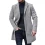 Spring Mens Solid Wool Coat Slim Fit Trench