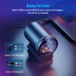 4K Streaming Webcam 1080P 60FPS USB Camera with Mics 6 | PricZone