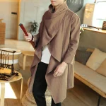 Vintage Mens Trench Coat Long Sleeve Cloak Jacket 2 | PricZone