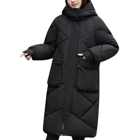 Down Coat Lightweight Warm Hooded Winter 4 | PricZone