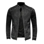 Denim Jacket Stand Collar Lightweight Coat 3 | PricZone