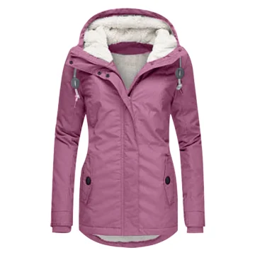 Winter Womens Hooded Mid Length Puffer Coat 2