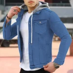 Solid Color Denim Jacket Slim Fit Casual Coat 3 | PricZone