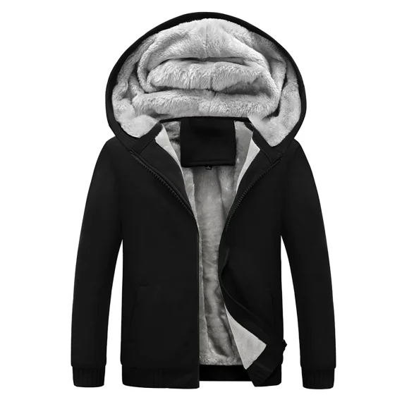 Velvet Hoodie Jacket Warm Zipper Coat 5 | PricZone