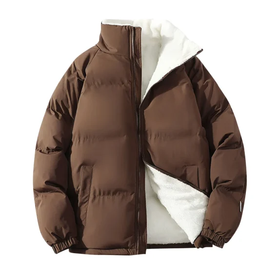 Thick Mens Padded Winter Jacket Warm Fleece Coat 4 | PricZone