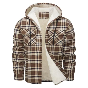 Flannel Shirt Jacket Classic Plaid Long Sleeve 2