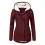 Winter Womens Hooded Mid Length Puffer Coat