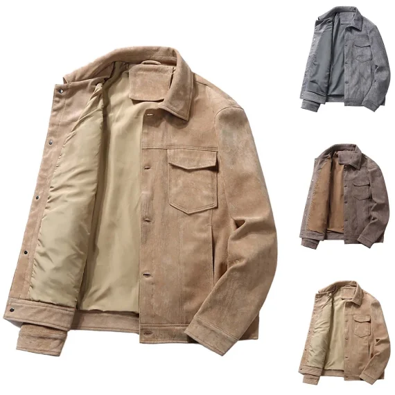 Vintage Suede Workwear Jacket Spring Fall 6 | PricZone