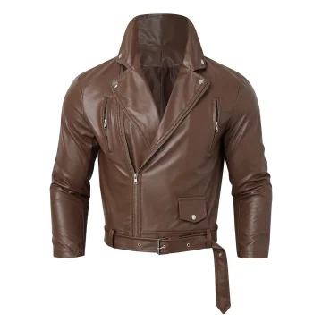 PU Leather Motorcycle Jacket – Stylish & Windproof 2