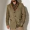 Vintage Mens Button-Up Jacket Coat – Autumn Winter