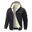 Shearling Padded Jacket Slim Fit Hoodie