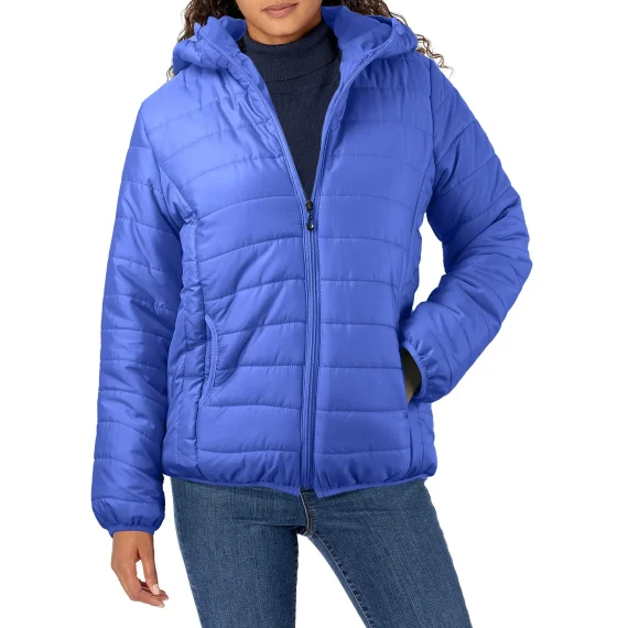 Lightweight Womens Hooded Puffer Jacket Quilted Coat 3 | PricZone