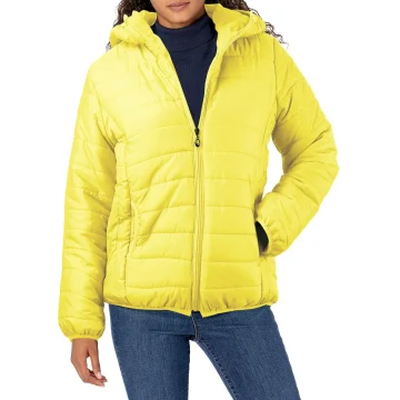 Lightweight Womens Hooded Puffer Jacket Quilted Coat 2