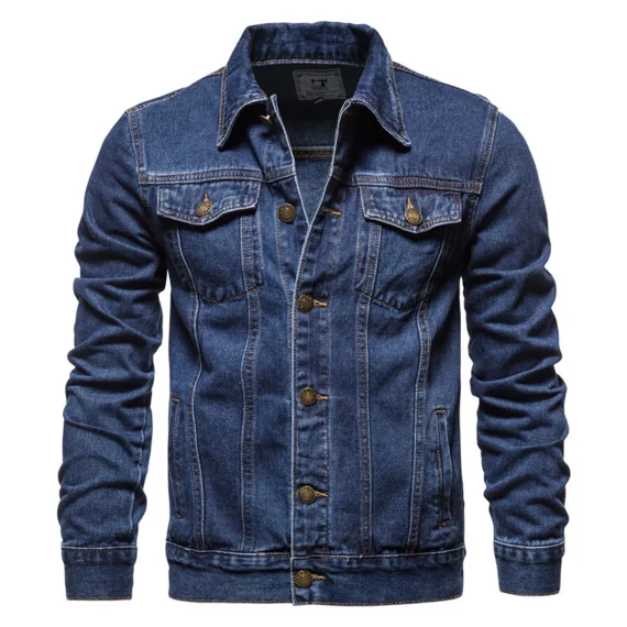 Light Blue Denim Jacket for Men   Ripped Streetwear 3 | PricZone