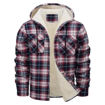 Flannel Shirt Jacket Classic Plaid Long Sleeve 1 | PricZone