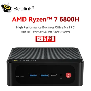 Beelink SER5 Pro Mini PC AMD Ryzen 7 16GB RAM 500GB SSD 1 | PricZone