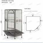 Corner Bird Cage for Cockatiels and Parakeets 2 | PricZone