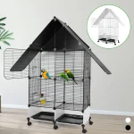 Large Bird Cage with Rolling Stand for Budgies and Finches 1 | PricZone