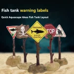 Creative Resin Warning Signs for Aquarium Decor 1 | PricZone