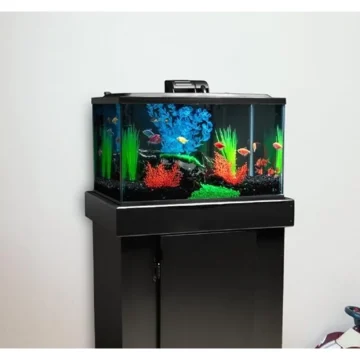 Fishbowl & Water Regulator Fish Aquarium Fish Tank Kit Including Fish Tank Decorations & LED Lighting Filter 10 Gallons Mini Pet 1