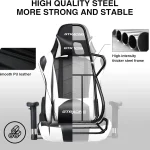 GTRacing White Gaming Chair Ergonomic Recliner 5 | PricZone