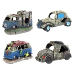 Resin Car Wreck Aquarium Decor Fish Hideout 1 | PricZone