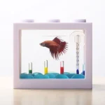 USB Mini Aquarium Fish Tank with LED Lamp Light Office Desktop Tea Table Decoration Accessories Shrimp supplies aquarium 4