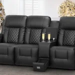 Yonisee 3 Seat Reclining Sofa with Storage and USB 1 | PricZone